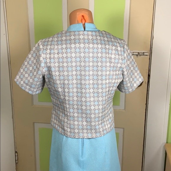 MYNETTE MAXI DRESS SLEEVELESS W/ JACKET LIGHT BLUE - Picture 3 of 8